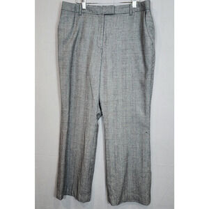 Brooks Brothers 346 Wool Blend Dress Pants Womens Sz 16 Gray Caroline‎ Fit